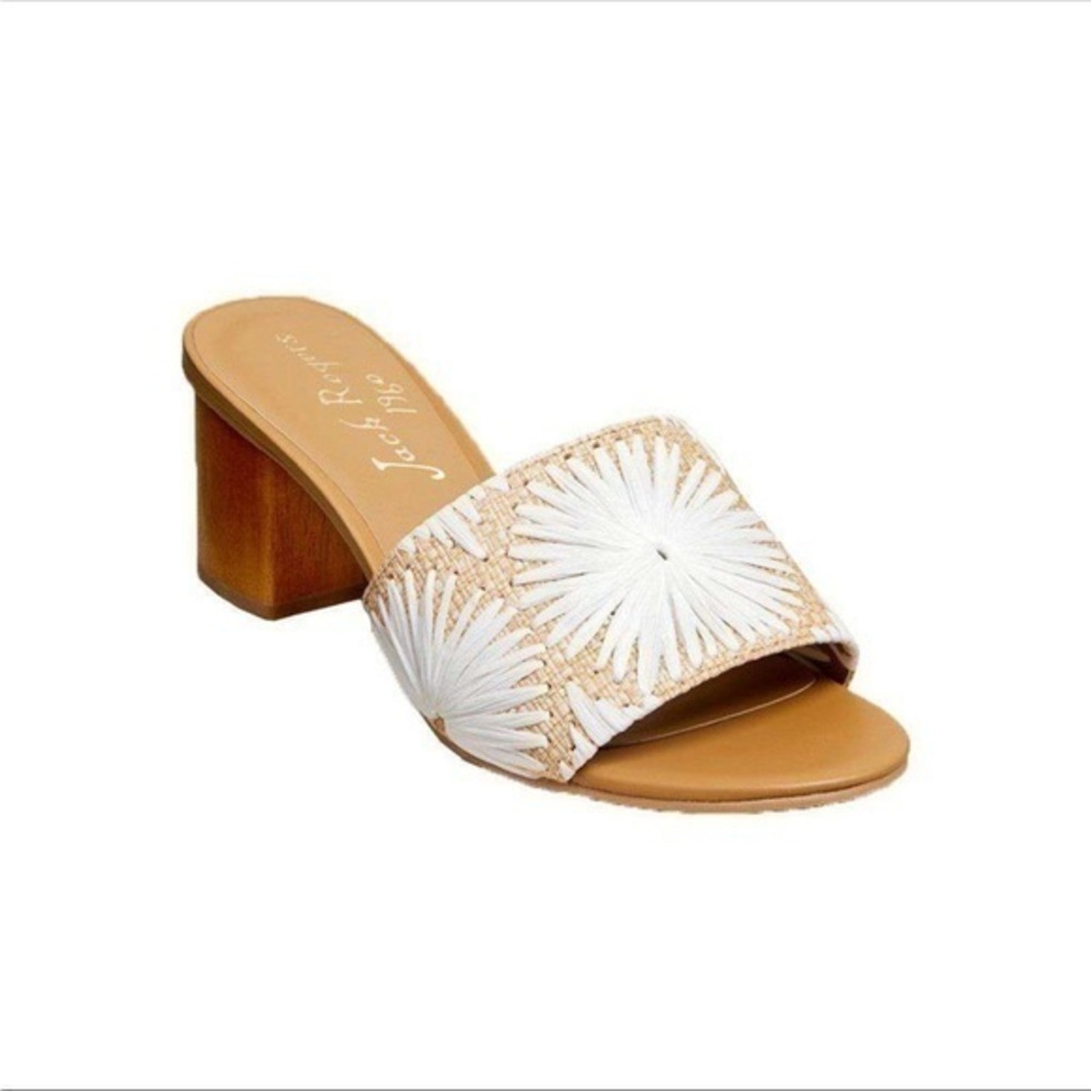 Jack Rogers Bettina Straw Mid Heel